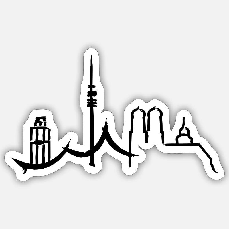 München Sticker Größe S (10 x 10 cm)