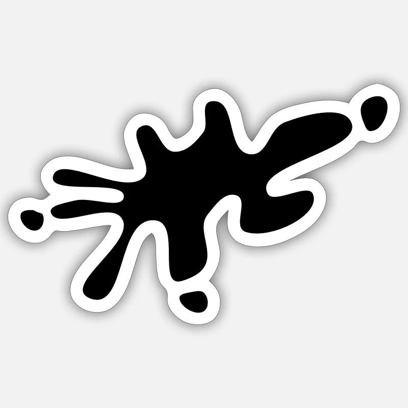 Drop - Sticker taille S (10 x 10 cm) - blanc mat