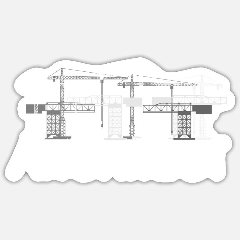 Architecte architecte architecte cadeau - Sticker taille S (10 x 10 cm) - blanc mat