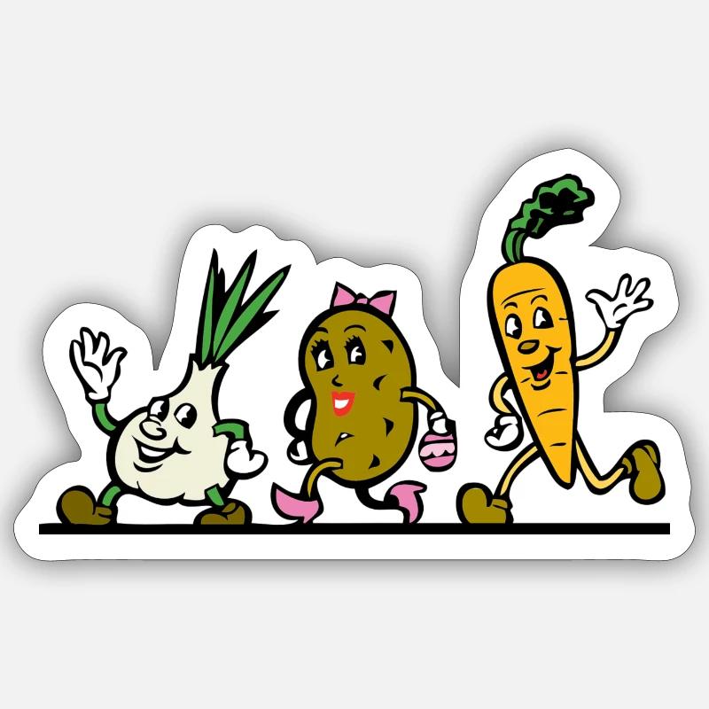 vegetables 29063 1280 - Sticker size S (10 x 10 cm) - white matte