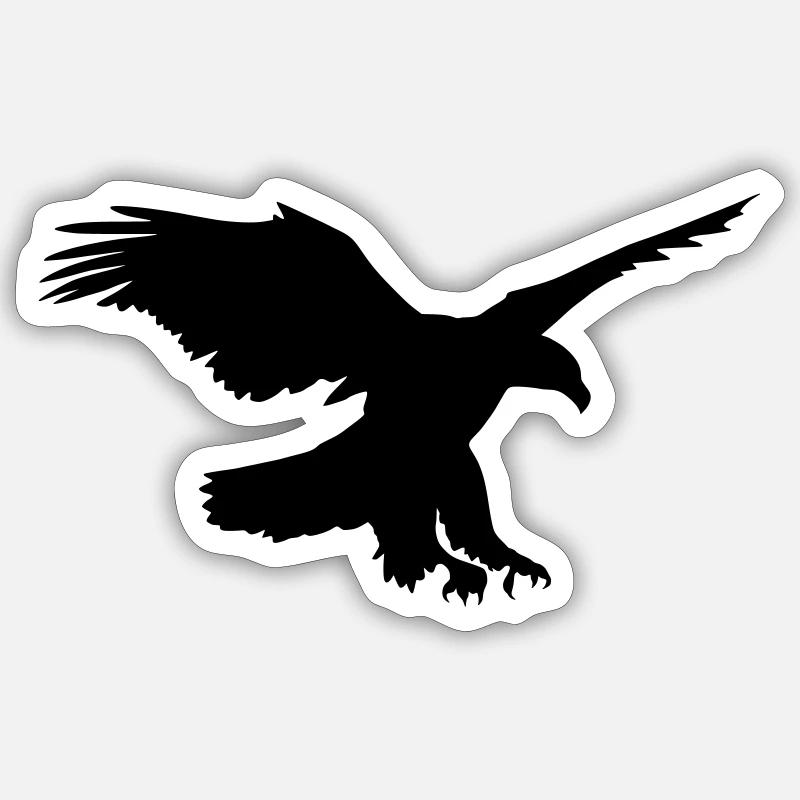 Eagle - Sticker size S (10 x 10 cm) - white matte