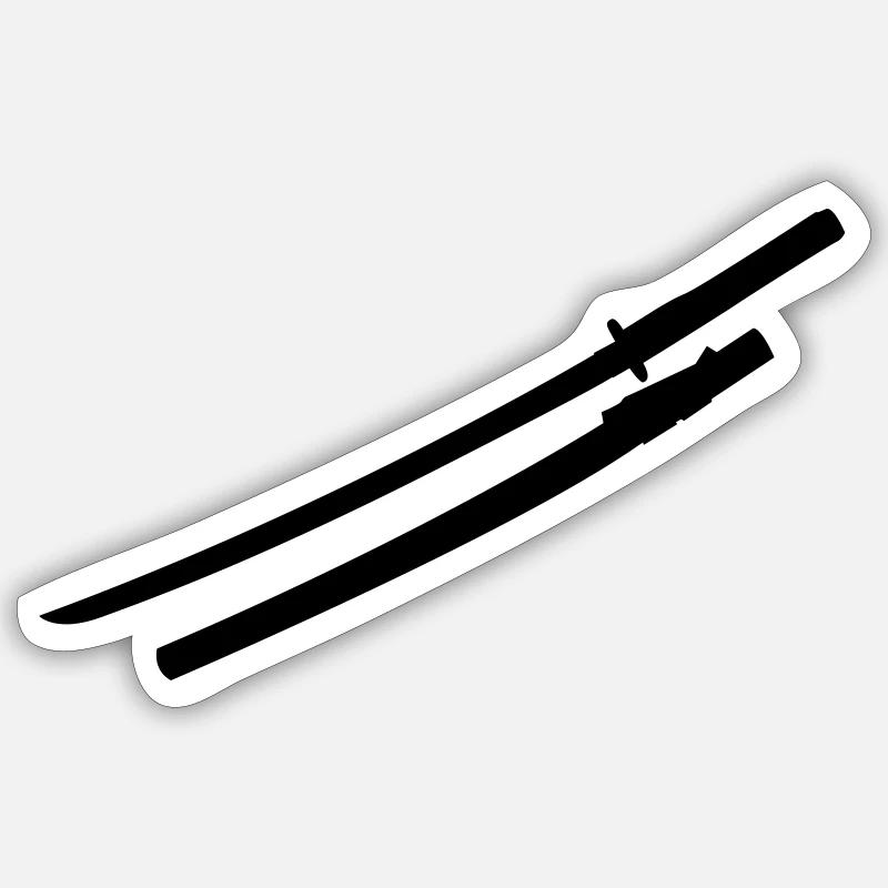 Samurai sword Sticker size S (10 x 10 cm)