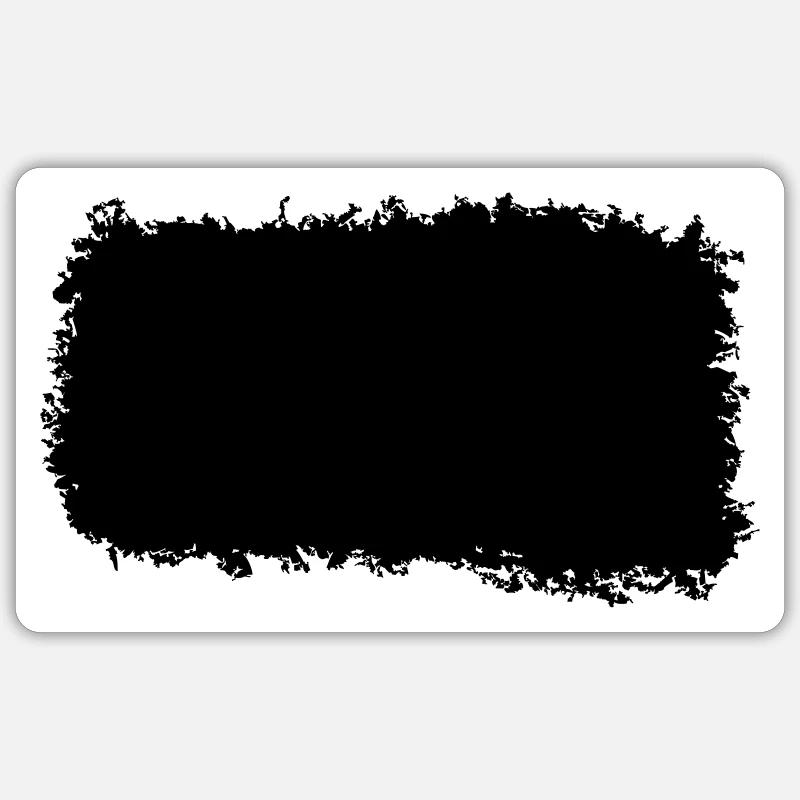 TOILE GRUNGE 19 9 - Sticker taille S (10 x 10 cm) - blanc mat
