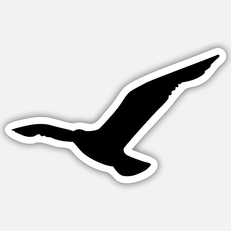 seagull Sticker size S (10 x 10 cm)