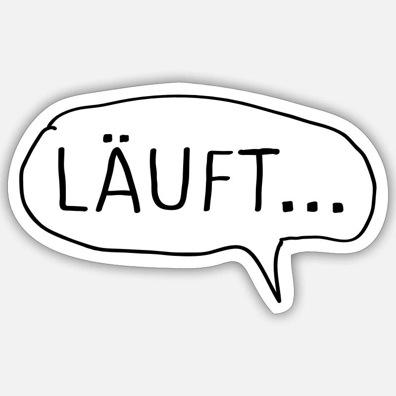 Läuft... Sticker Größe S (10 x 10 cm)