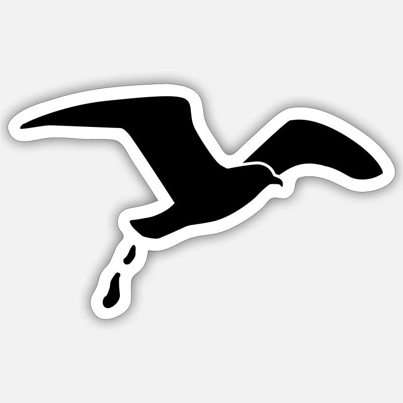 Seagull Sticker size S (10 x 10 cm)