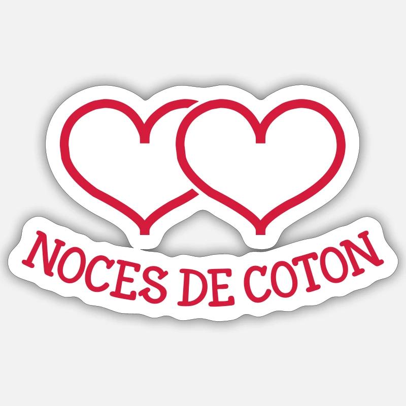 Noces de Coton Sticker taille S (10 x 10 cm)