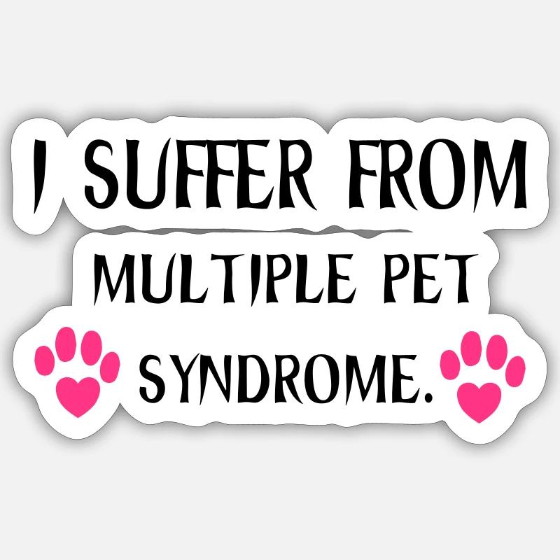Animals - Sticker taille S (10 x 10 cm) - blanc mat