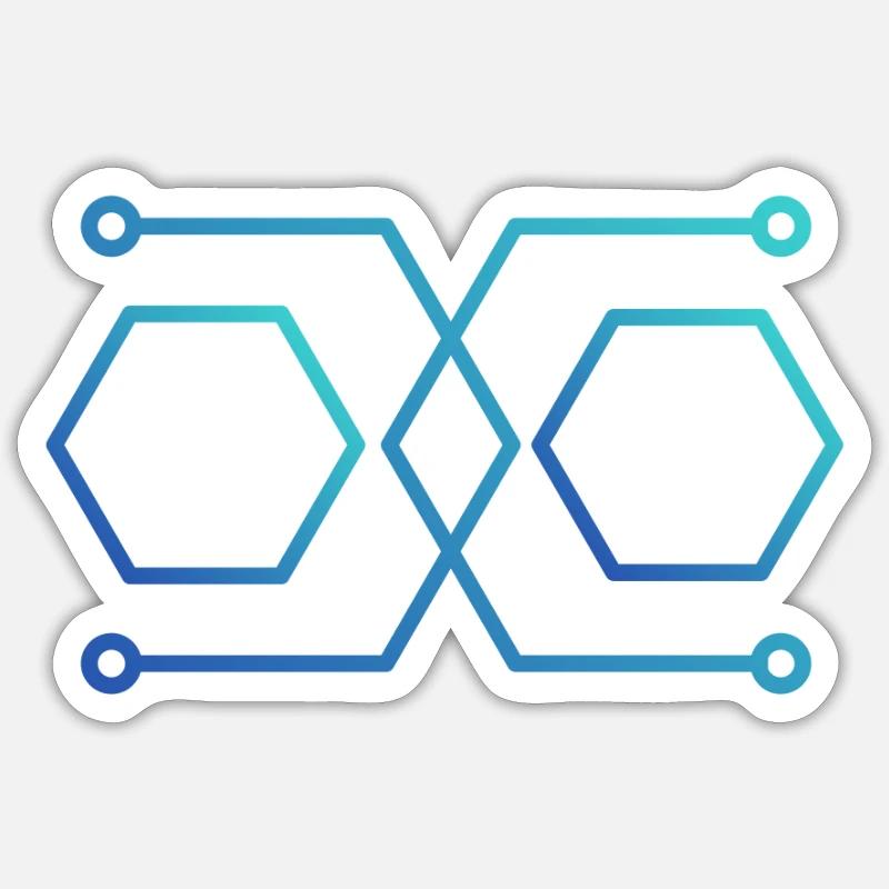 Alien Technology Psytrance Symbol Sticker size S (10 x 10 cm)