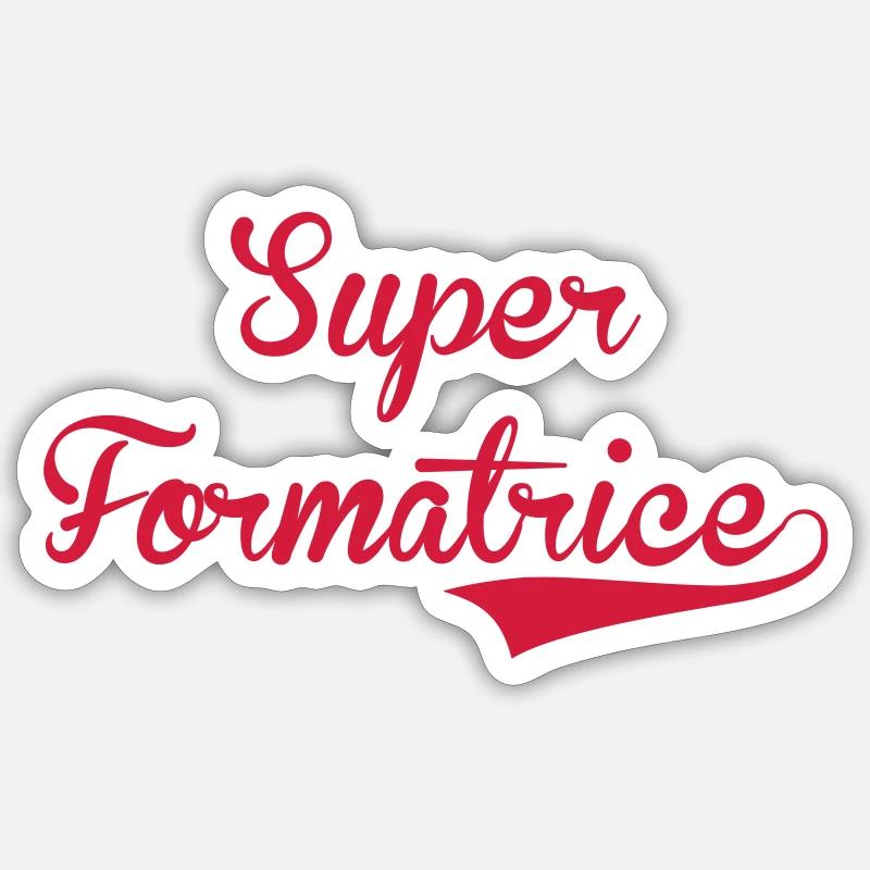 Formateur / Formatrice / Formation / Education - Sticker taille S (10 x 10 cm) - blanc mat
