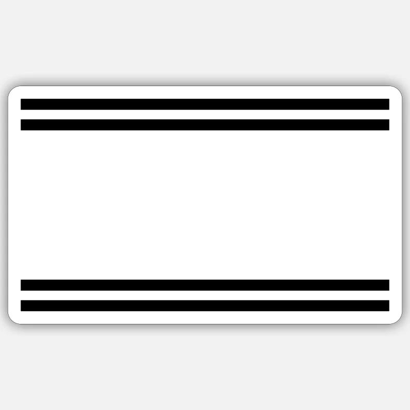 border - Sticker size S (10 x 10 cm) - white matte