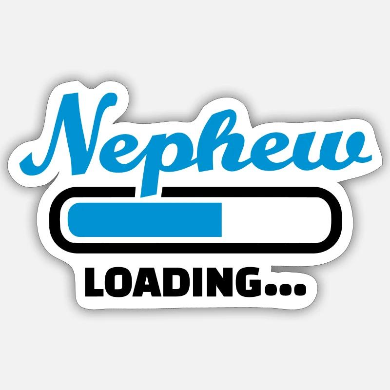 Nephew - Sticker size S (10 x 10 cm) - white matte