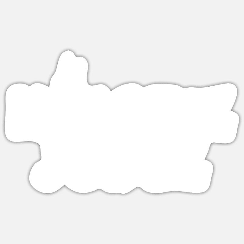 Kölsche Junge (Vintage/Weiß) Jungs aus Köln - Sticker Größe S (10 x 10 cm) - Mattweiß