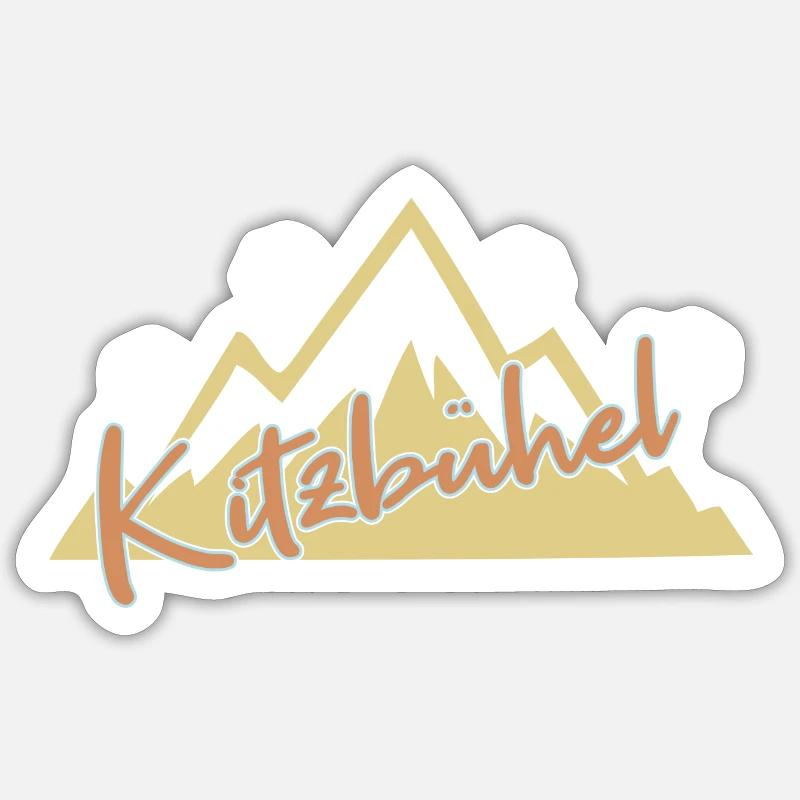 Kitzbühel - Sticker size S (10 x 10 cm) - white matte