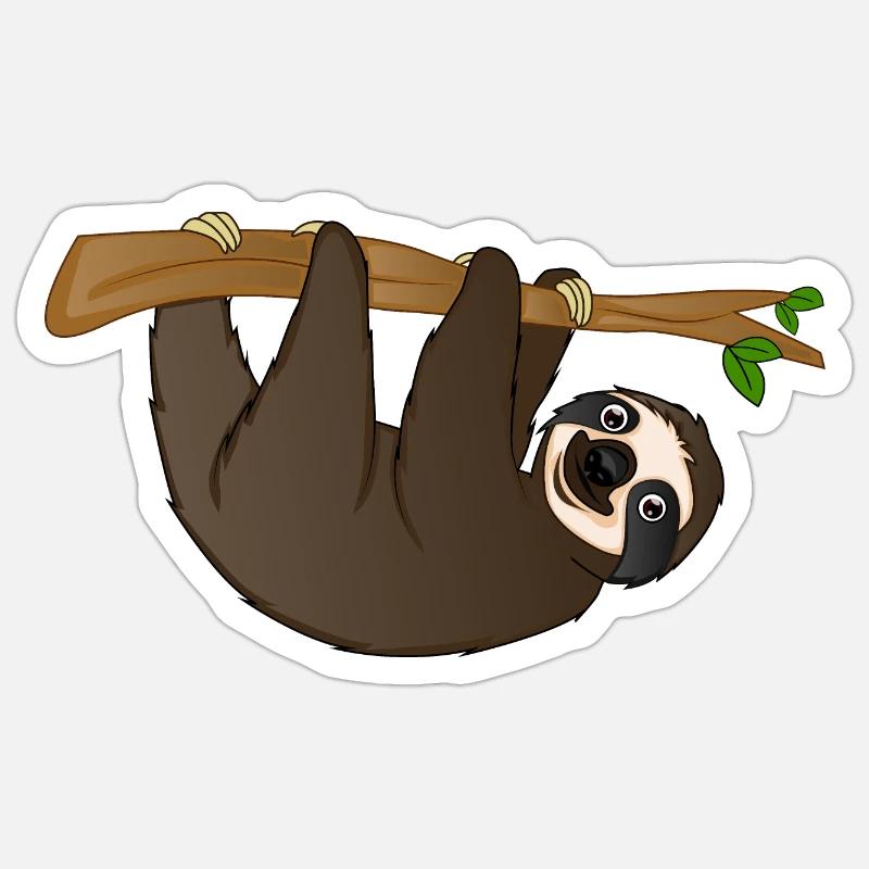 bradipo Sticker formato S (10 x 10 cm)