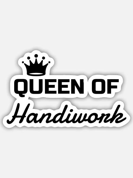 Bricolage / Basteln / Handwerker / DIY - Sticker Größe S (10 x 10 cm) - Mattweiß