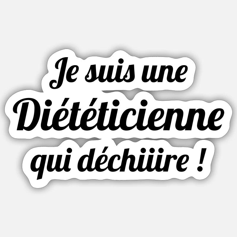 Diätassistent / Diätetik / Regime / Ernährung Sticker Größe S (10 x 10 cm)