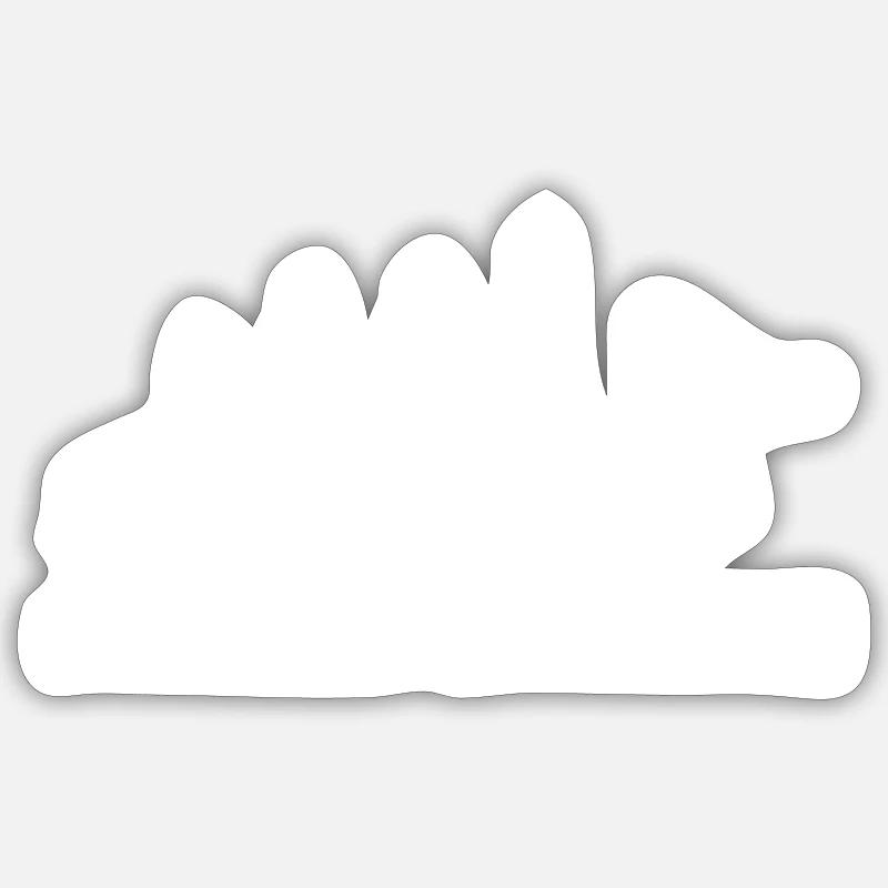 Swimmer Evolution Breaststroke Crawl Swimmer - Sticker size S (10 x 10 cm) - white matte