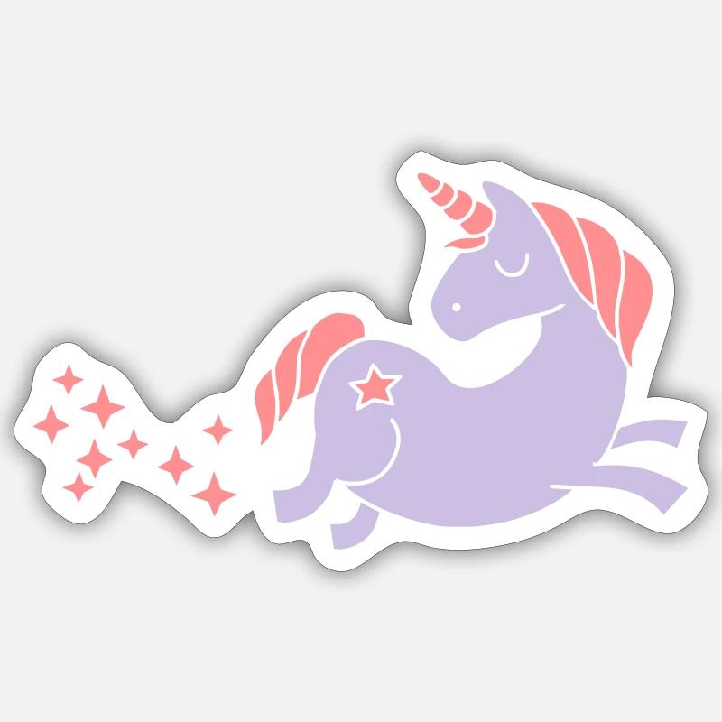unicorn - Einhorn Sternenstaub Sticker Größe S (10 x 10 cm)