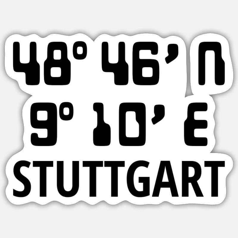 Stuttgart Sticker taille S (10 x 10 cm)