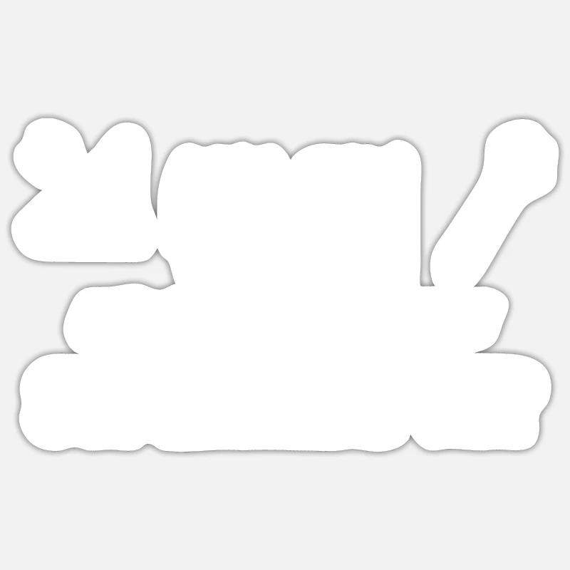 Papy - Sticker taille S (10 x 10 cm) - blanc mat