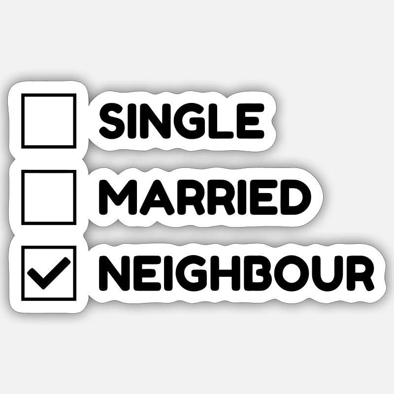 prossimo / quartiere / casa / città Adesivo