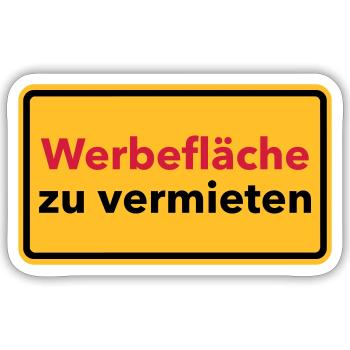 Werbung - Sticker Größe S (10 x 10 cm) - Mattweiß - Vorne