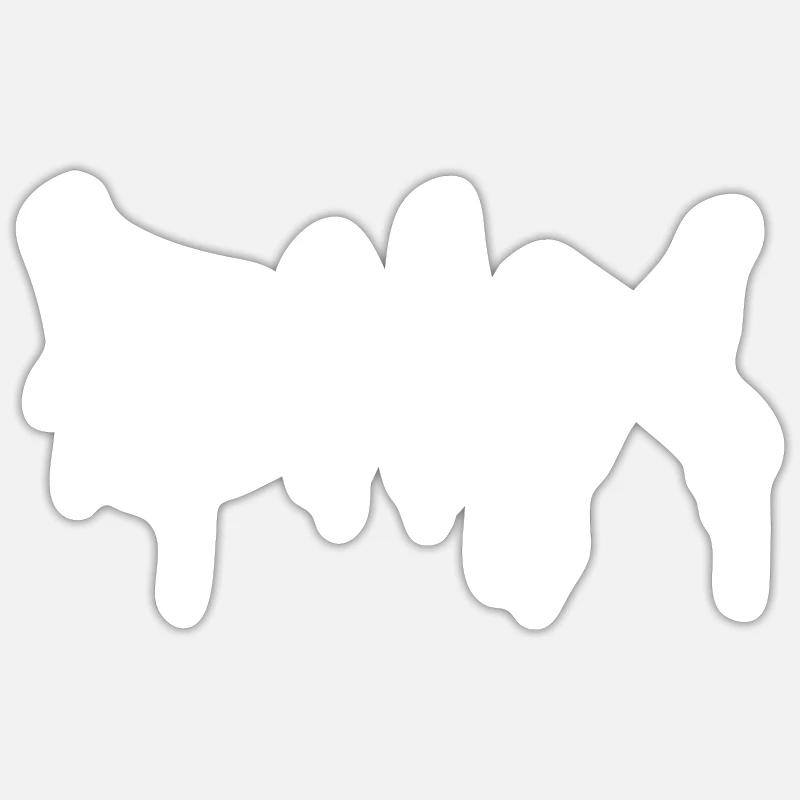 BMX - Sticker taille S (10 x 10 cm) - blanc mat
