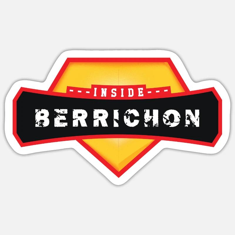 Berrichon Inside - Sticker size S (10 x 10 cm) - white matte
