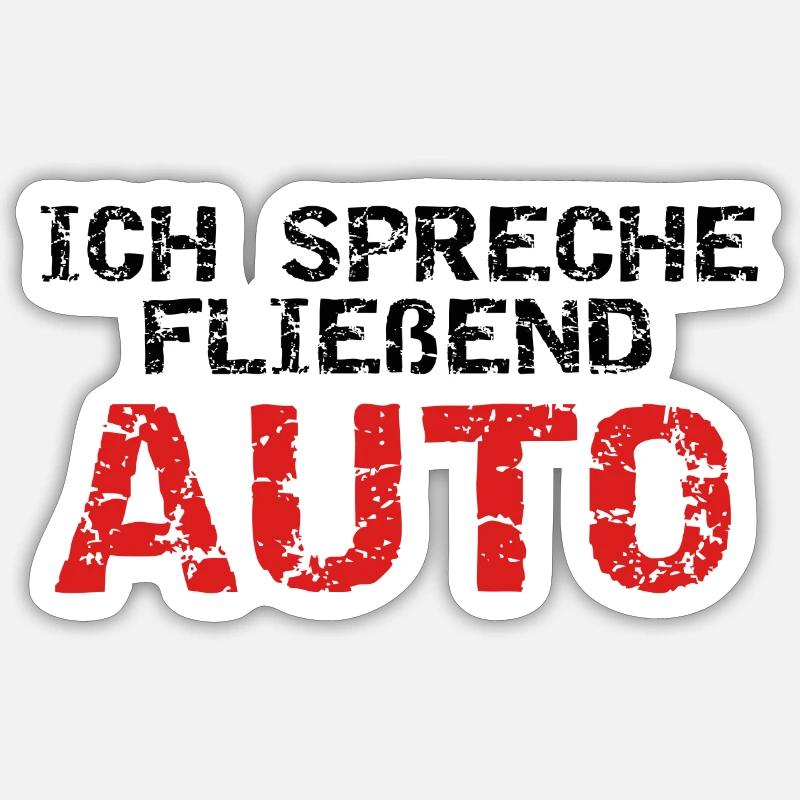 AUTO - Sticker Größe S (10 x 10 cm) - Mattweiß