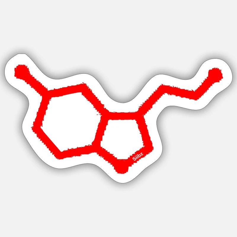 Fuzzy Serotonin Shot! Sticker size S (10 x 10 cm)