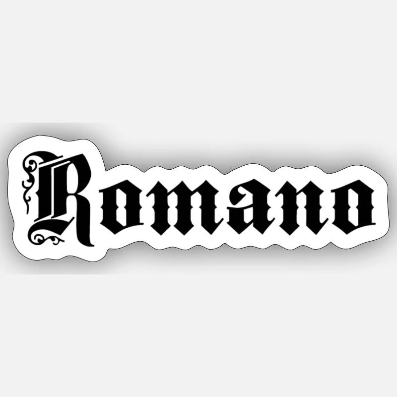 Romano - Sticker Größe S (10 x 10 cm) - Mattweiß