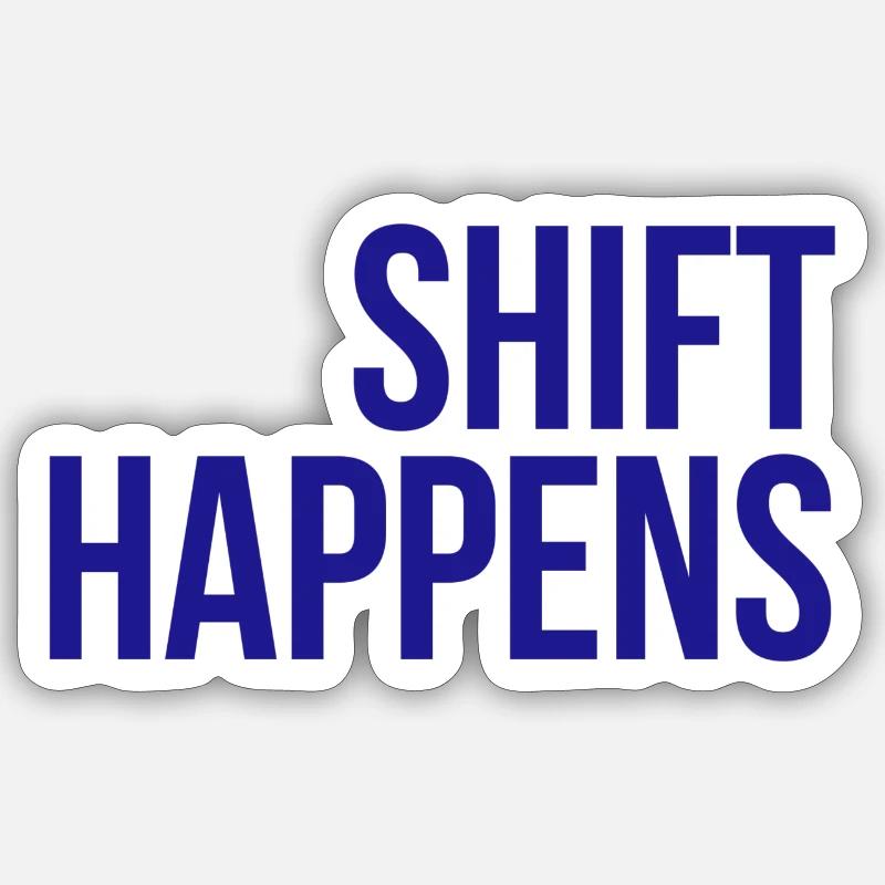 Changement arrive - Sticker taille S (10 x 10 cm) - blanc mat
