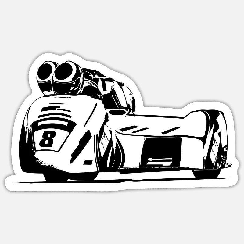 Sidecar Race - Sidecar Racing Sticker size S (10 x 10 cm)