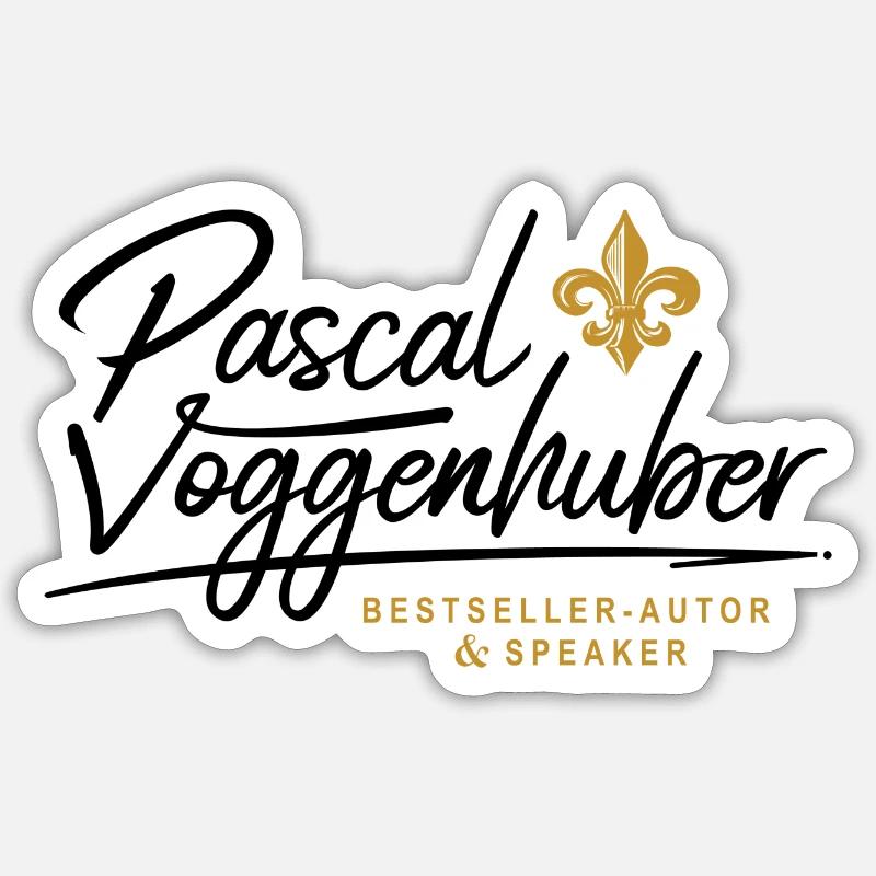Pascal Voggenhuber Author & Speaker Sticker size S (10 x 10 cm)