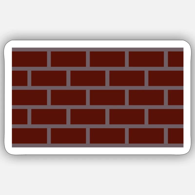 Mur mur maçon Sticker taille S (10 x 10 cm)