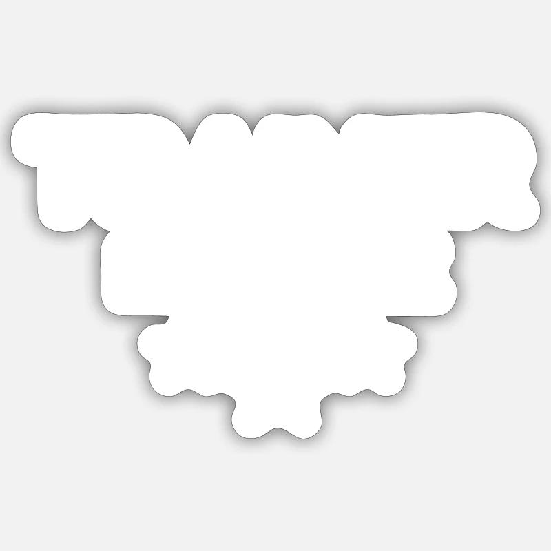 Trainer im Einsatz - Sticker Größe S (10 x 10 cm) - Mattweiß