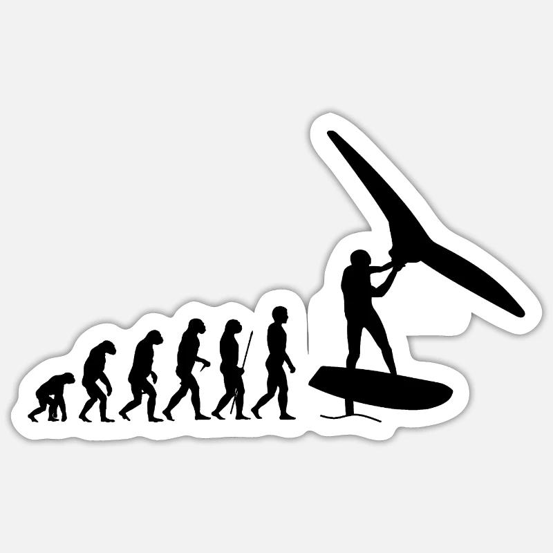 Évolution du foilwing Sticker taille S (10 x 10 cm)