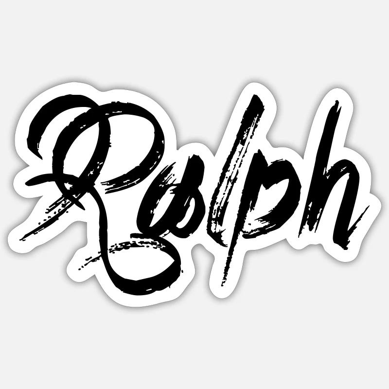 Ralph - Sticker size S (10 x 10 cm) - white matte