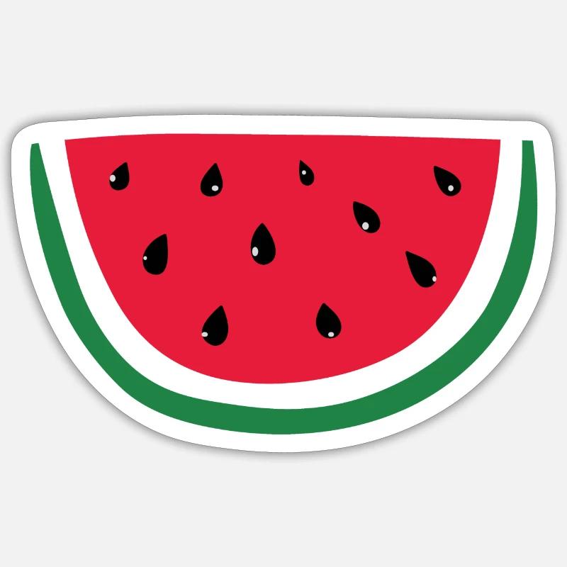 One in a melon - Sticker taille S (10 x 10 cm) - blanc mat