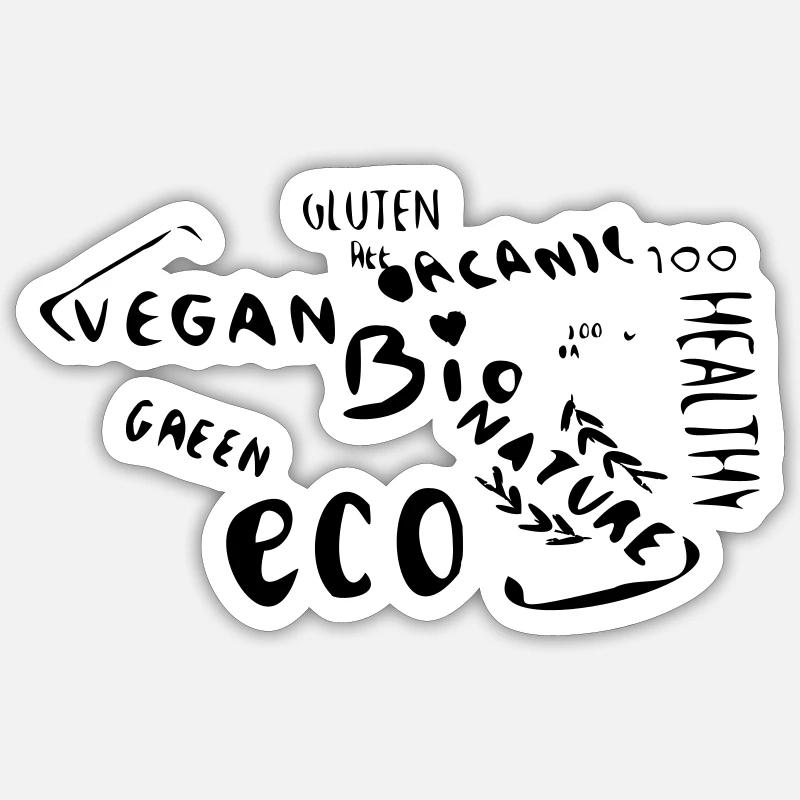 Bio Vegan Sticker Größe S (10 x 10 cm)
