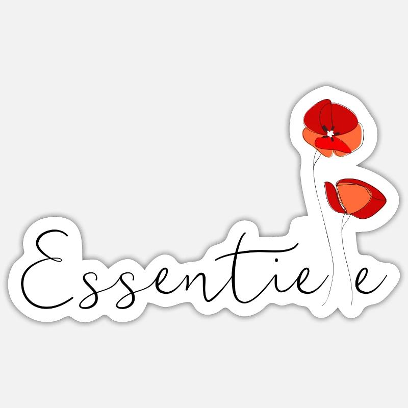Essential - Sticker size S (10 x 10 cm) - white matte