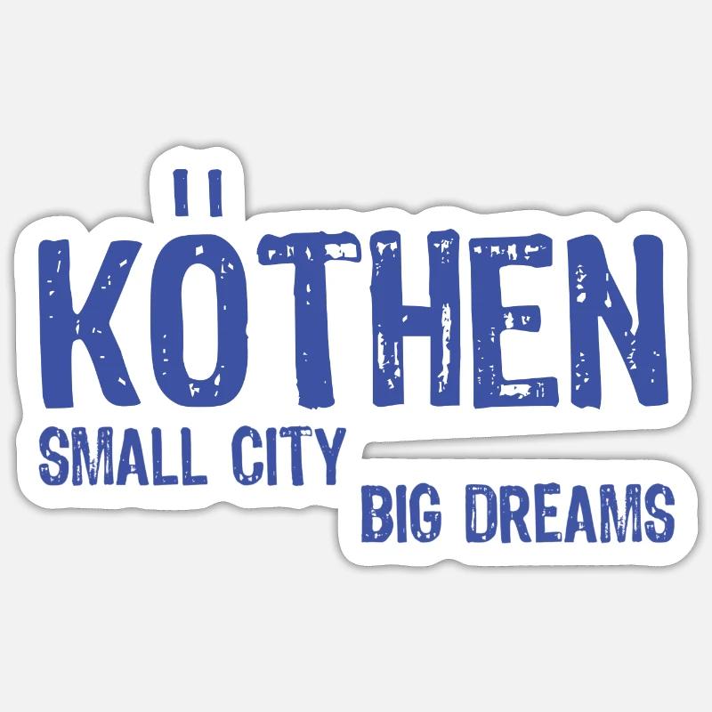 Köthen - Sticker taille S (10 x 10 cm) - blanc mat