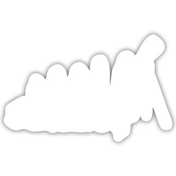 Télescope Astronome Astrophysicien Astronomie - Sticker taille S (10 x 10 cm) - blanc mat - Devant