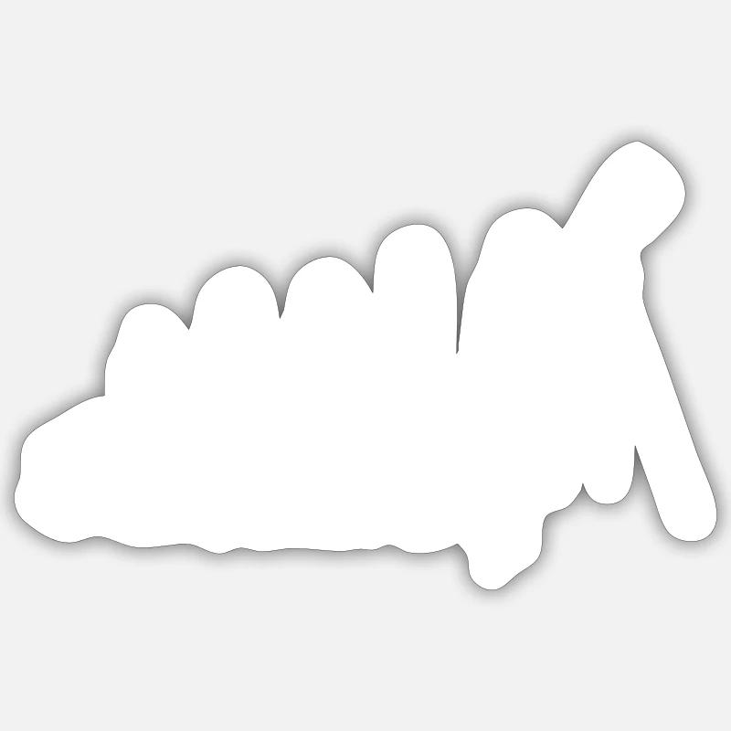 Télescope Astronome Astrophysicien Astronomie - Sticker taille S (10 x 10 cm) - blanc mat
