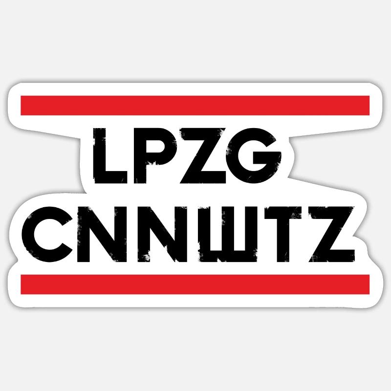 Leipzig Connewitz - Sticker size S (10 x 10 cm) - white matte