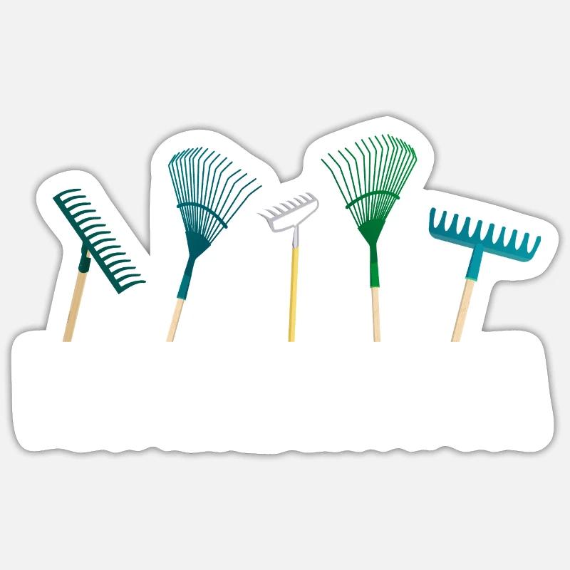 Rechenzentrum Garten Hobbygärtner Geschenk Idee - Sticker Größe S (10 x 10 cm) - Mattweiß