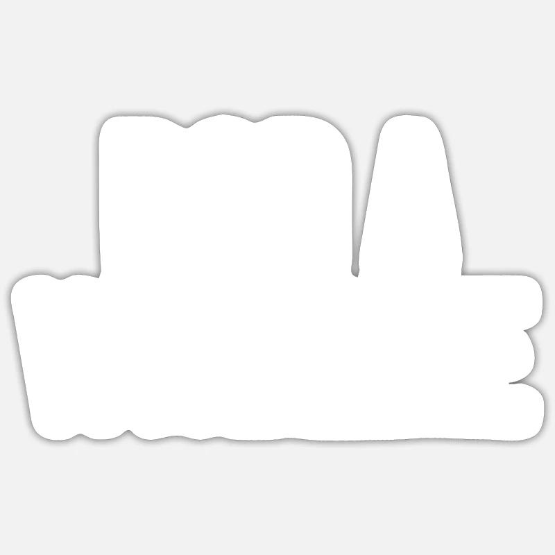 Pop a Wheelie - Sticker Größe S (10 x 10 cm) - Mattweiß