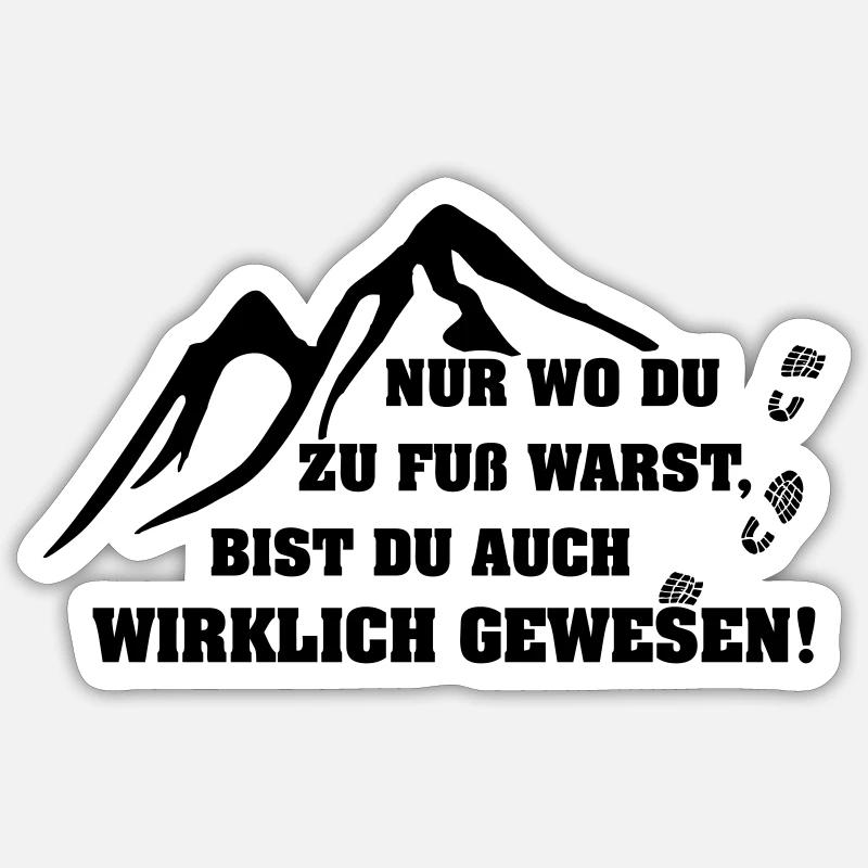 Wanderer Sticker Größe S (10 x 10 cm)