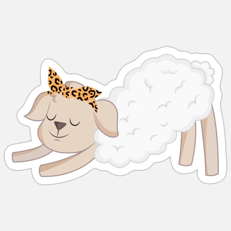 Sheep Sheep - Sticker size S (10 x 10 cm) - white matte